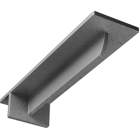 Ekena Millwork Heaton Hidden Support Steel Bracket w/ 8" Support Depth, Hammered Gray 3"W x 12"D x 2"H BKTM03X12X02HEHGY